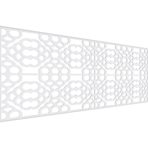 Ekena Millwork Set of Four Panels for 94 1/2"W x 36 1/4"H Harlingen Fretwork Wainscot Wall Paneling WPKP18X01X47GLN - main